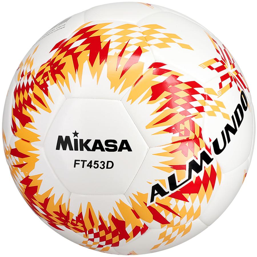 MIKASA（ミカサ） サッカー4号ALMUNDO 検定球 シームロック 赤オレンジ