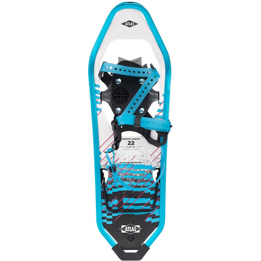 アトラス ATLAS アウトドア レンジ BC 22 スノーシュー 山岳用 バックカントリーツアー コンパクト クランポン 雪山 ヒールリフトバー 軽量 グリップ力  1831945 アトラス ATLAS レンジ BC 22 スノーシュー 山岳用 バックカントリー