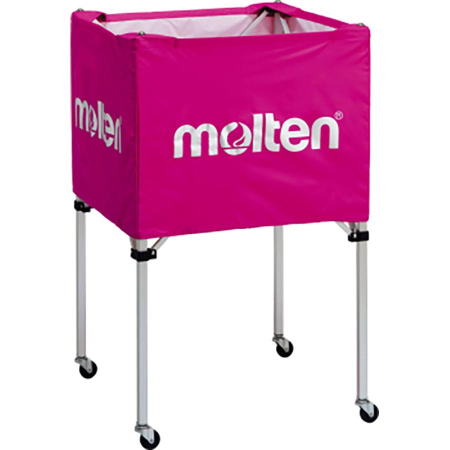 モルテン molten ボールカゴ 中 背高 ピンク 屋内使用 バレーボール バレー ボール出し 練習 折りたたみ バスケットボール 中学 高校 大学 部活 体育館  BK0023P molten（モルテン） ボールカゴ 中 背高 ピンク 屋内使用 バレーボール