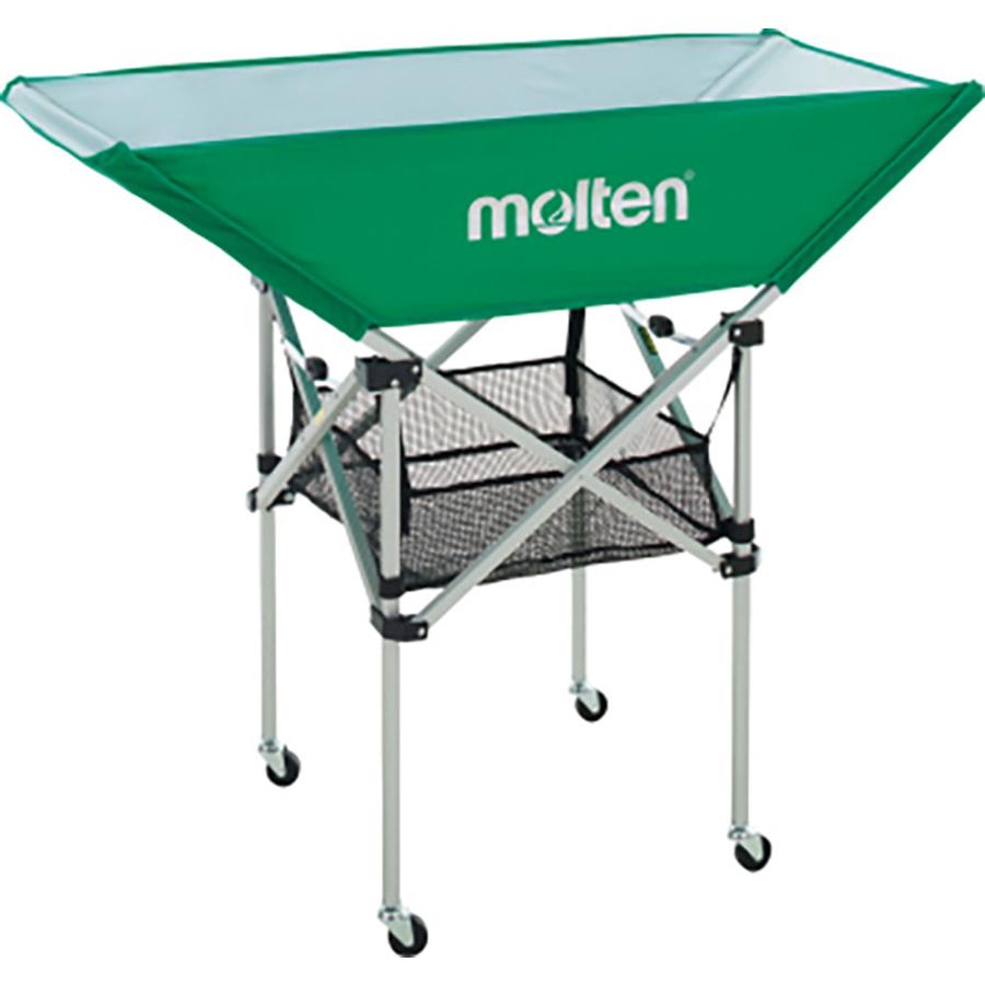 molten（モルテン） 折りたたみ式平型ボールカゴ 背高 緑 グリーン