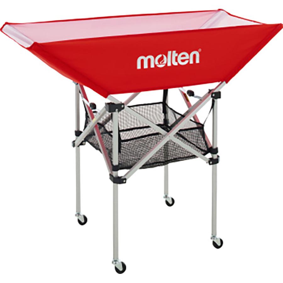 モルテン molten 折りたたみ式平型ボールカゴ 背高 赤 レッド 屋内使用 バレーボール バレー ボール出し 練習 折りたたみ バスケットボール 中学 高校 大学 部活 体育館  BK0033R molten（モルテン） 折りたたみ式平型ボールカゴ 背高 赤 レッド 屋内
