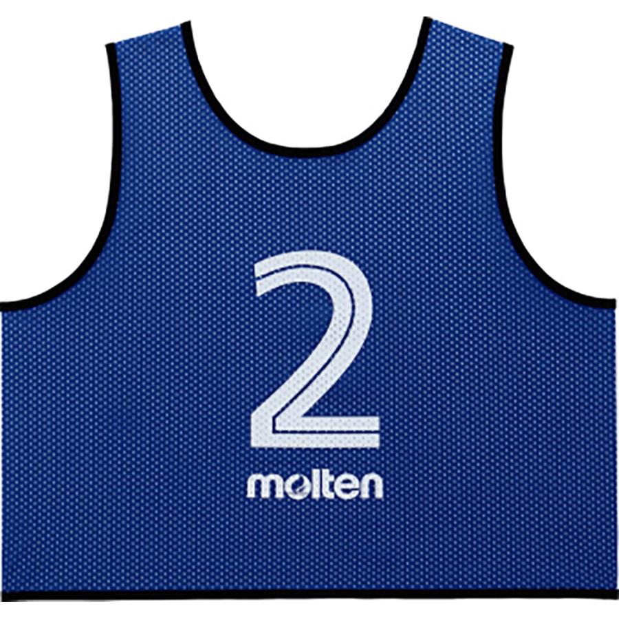 molten（モルテン） ゲームベスト GV10枚セット ブルー 青 番号 数字