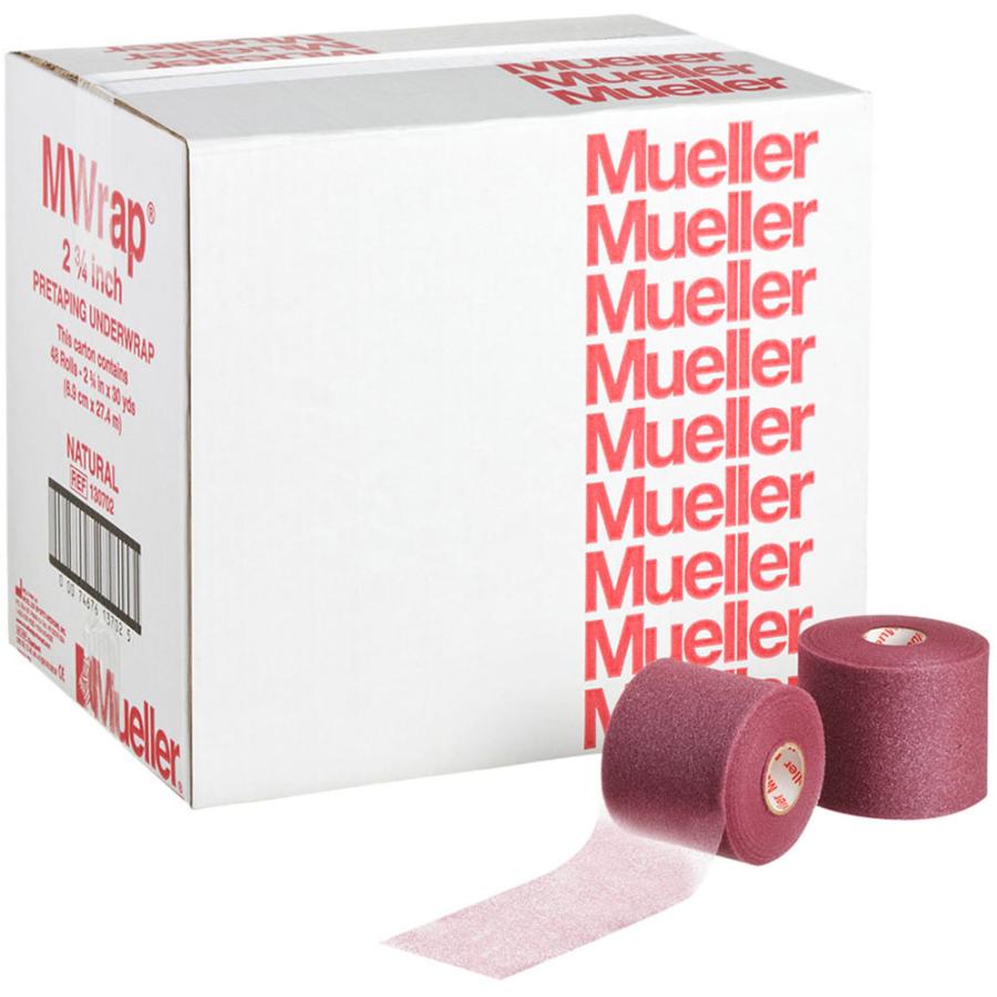 【48個セット】ミューラー MUELLER Mラップカラー 70mm ビッグマルーン 1ケ 130713 MUELLER（ミューラー） アンダーラップ Mラップカラー 70mm 48個入り