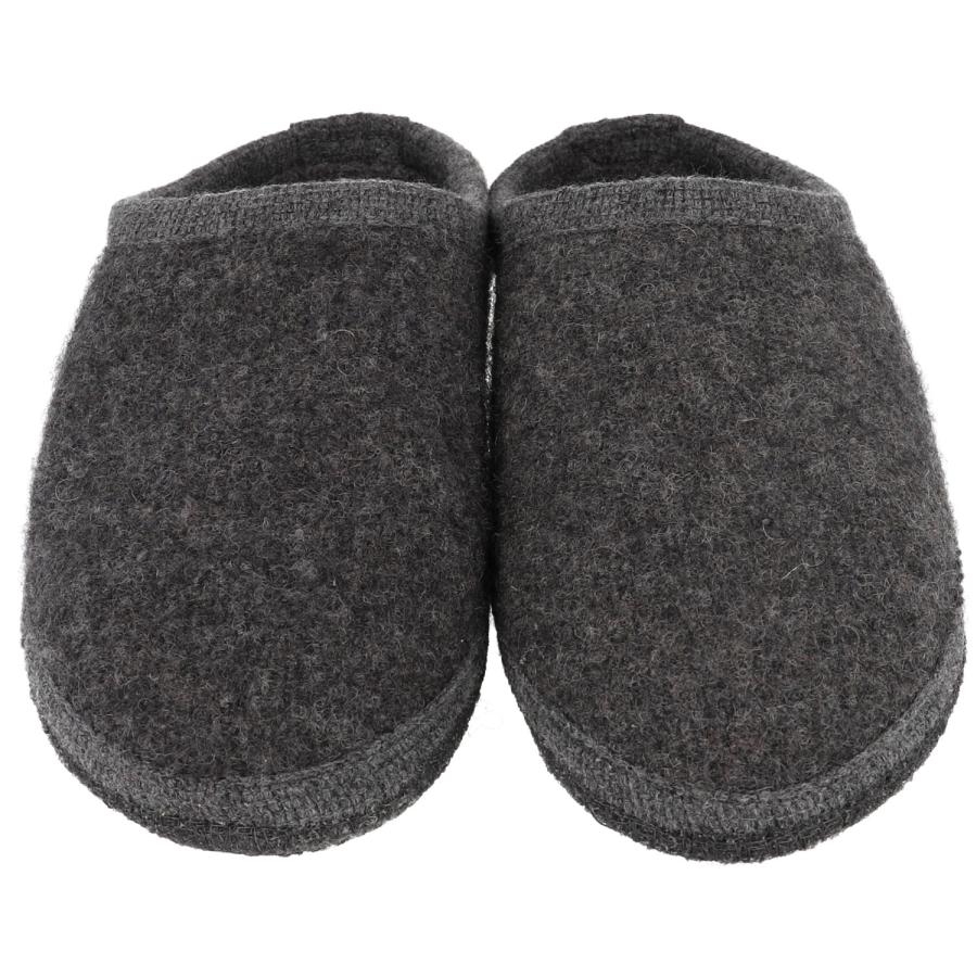 ハフリンガー HAFLINGER クヌート アントラシテ メンズ レディース スリッポン スリッパ 室内 ルームシューズ フットウェア 部屋履き 冷え対策 防寒 履き心地 冷え性 在宅ワーク  HL61109123 HAFLINGER（ハフリンガー） クヌート アントラシテ メンズ レディース