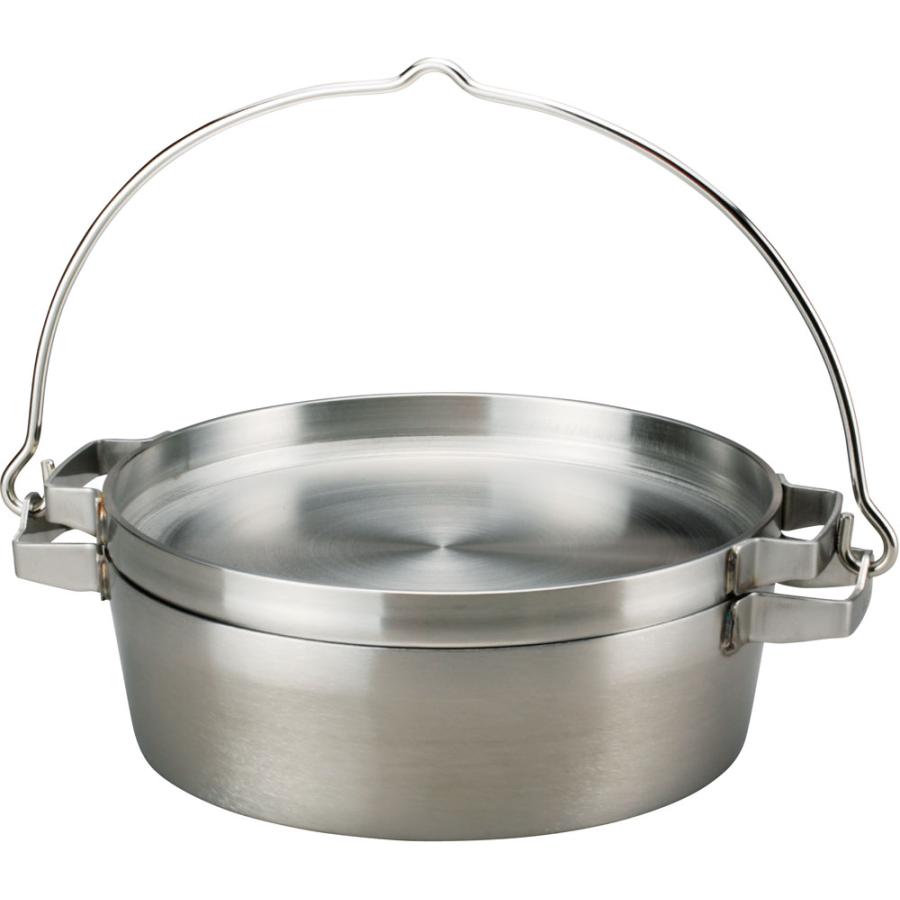 ソト SOTO アウトドア ステンレスダッチオープン10インチハーフ AT-910HF ダッチオーブン キャンプ 調理 鍋 浅型 BBQ ハーフサイズ 器具 道具 用品 ステンレス   ST910HF SOTO ソト ステンレスダッチオープン10インチハーフ AT-910HF