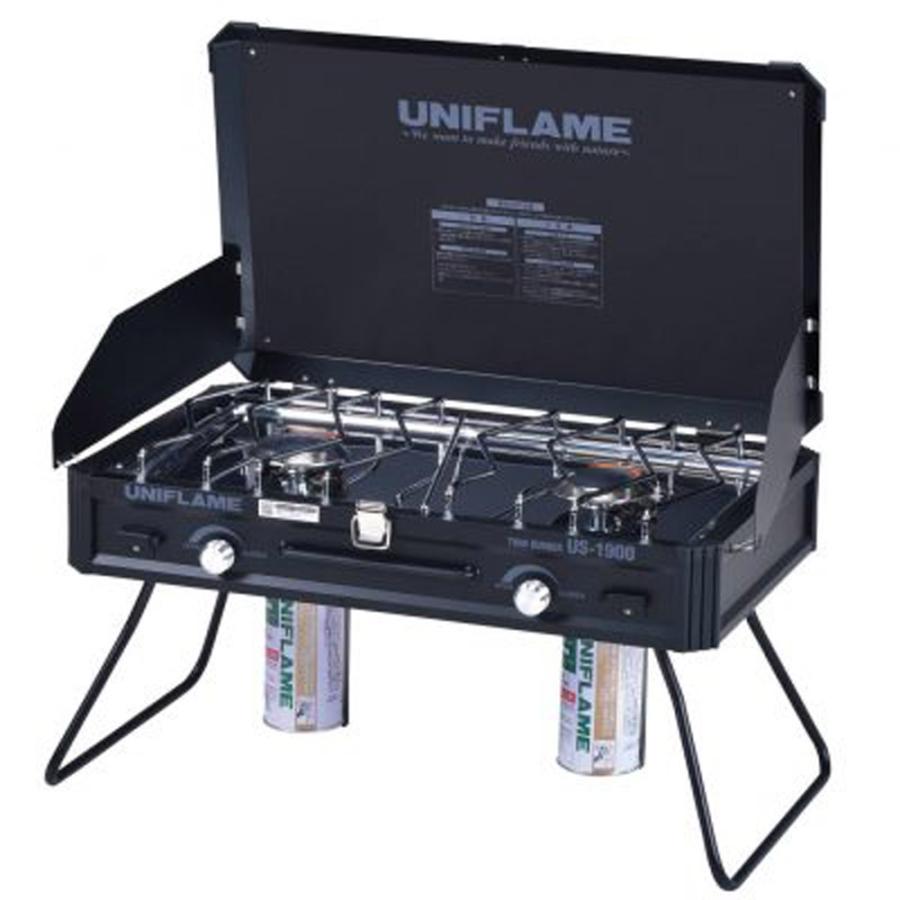UNIFLAME（ユニフレーム） ツインバーナーUS-1900 ブラック LTD 防風 