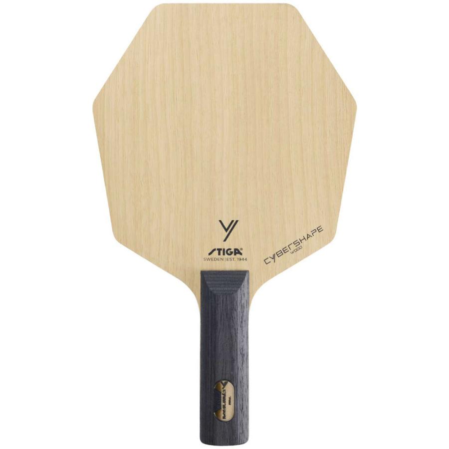 【良品】卓球用品〔JTTA認証〕 STIGA（スティガ） ラケット サイバーシェイプウッド STR JTTA 日本