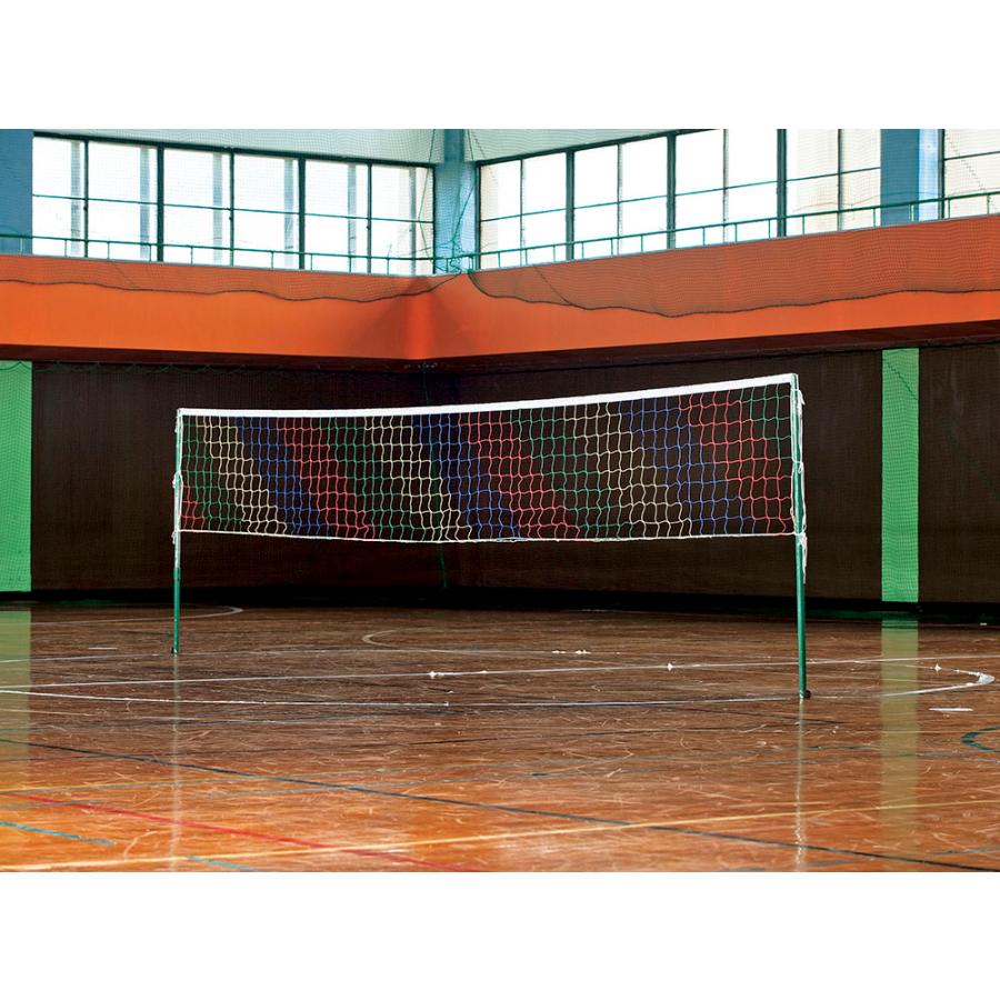 三和体育 バレーボール  バレーボール ソフトバレーネット ストライプ 学校 体育 授業 部活動 クラブ活動 スポーツクラブ 器具 備品 用具 用品 レクリエーション 体育館 自主練習  S9417 SANWA TAIKU 三和体育 バレーボール ソフトバレーネット ストライプ