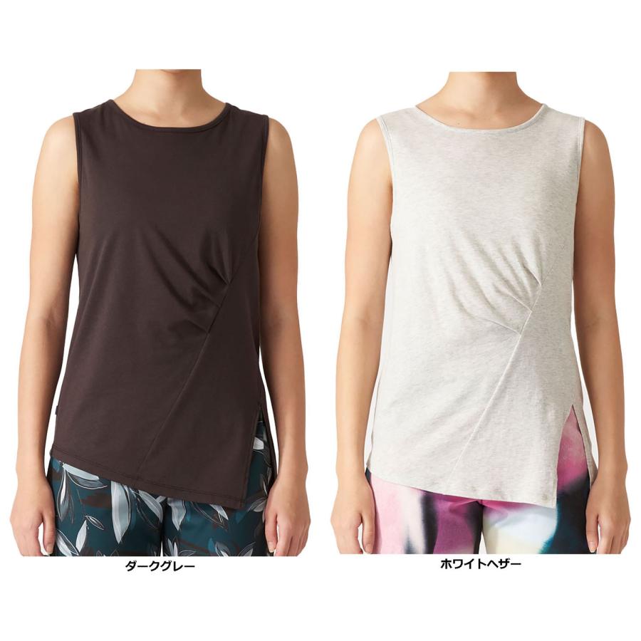 リアルストーン RealStone スリーブレストップ 日本製 ヨガ ピラティス トレーニング ジム フィットネス 宅トレ ウエア テンセル リヨセル繊維天竺 タンクトップ 袖なし 光沢感  RFC026TT Real Stone（リアルストーン） スリーブレストップ 日本製 ヨガ