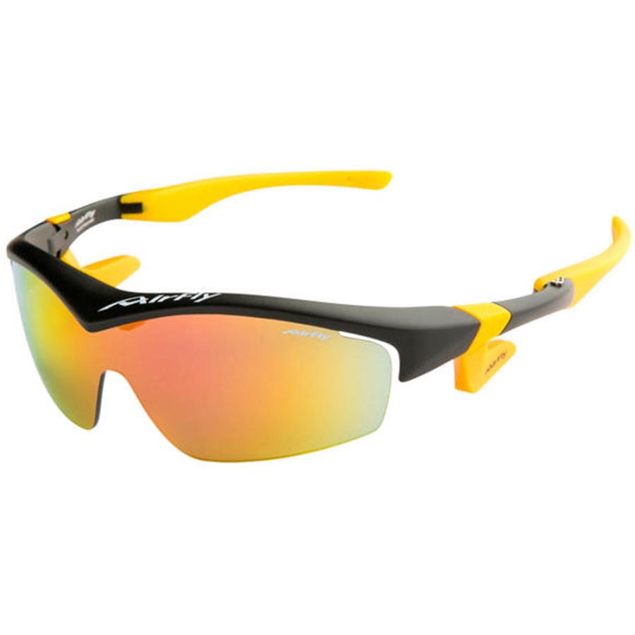 エアフライ Airfly エアフライ Air Fly AF-201 C-1 ブラックマット サングラス ノーズパッド 鼻 汗 開放感 顔幅 フィット テンプル ステンレス芯 熱中症対策  AF201C1 AirFly エアフライ Airfly Air Fly AF-201 C-1 ブラックマット