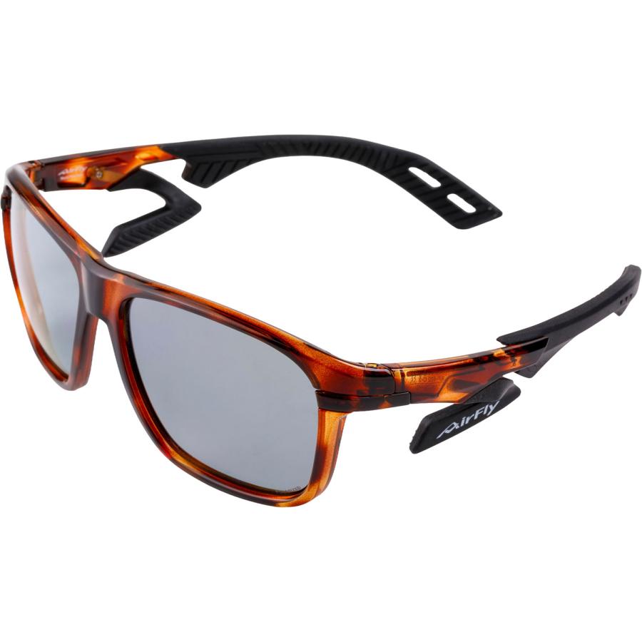 エアフライ Airfly AF-402マルチパーパス偏光グリーンレンズ組込みセット トータスシェル×偏光グレー 世界特許取得 鼻パッド無し サングラス 反射光 軽量 熱中症対策 眼鏡  AF402C3PG AirFly エアフライ Airfly AF-402マルチパーパス偏光グリーンレンズ