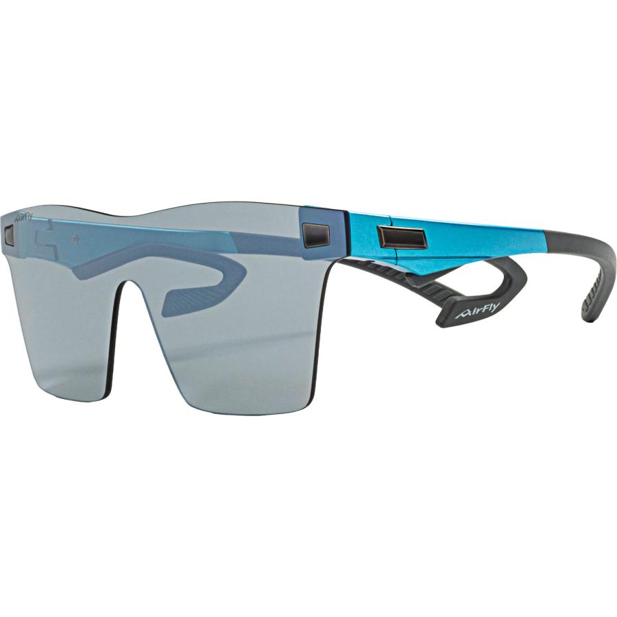 エアフライ Airfly AF-501スポーツカジュアルサングラス偏光レンズ装着モデル アクアブルー×偏光グレーミラー 世界特許取得 鼻パッド無し 反射光 軽量 低価格 熱中症対策  AF501C6 AirFly エアフライ Airfly AF-501スポーツカジュアルサングラス偏光