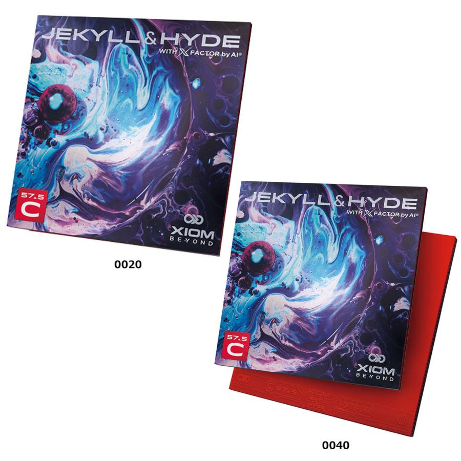 エクシオン XIOM 卓球 ジキル&ハイド C57.5 ラバー 裏ソフト 微粘着テンション系 打球感 ハイスピン クラブ 部活動 サークル 練習 試合 大会 トレーニング 卓球用品 学校   850038 XIOM（エクシオン） ジキル&ハイド C57.5 ラバー 裏ソフト 微粘着