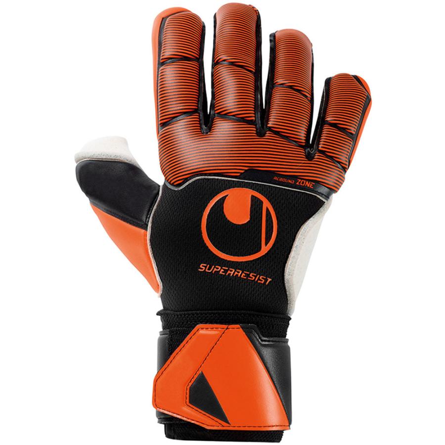 出産祝い Uhlsport ウールシュポルト Gkグローブ スーパーレジストハーフネガティブ ブラック フローオレンジ ホワ 手袋 サイズ 4 Www Oroagri Eu