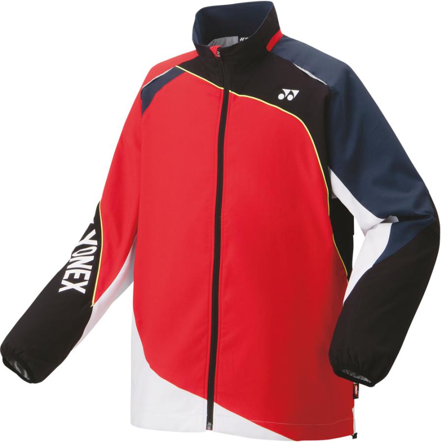 YONEX （ヨネックス） テニス ウインドウェア ユニ裏地付ウィンドウォーマーシャツ 【レッド】 70087 496 ウォーマージャケット ジャケット ユニセックス 男性用・女性用 レッド 赤 2022 {NP} YONEX（ヨネックス） ユニ裏地付ウィンドウォーマーシャツ アウター