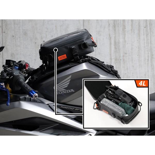 DOPPELGANGER ドッペルギャンガー DBT633-BK バイク用 ターポリン タイダウン タンクバッグ2 カラー：ブラックの画像
