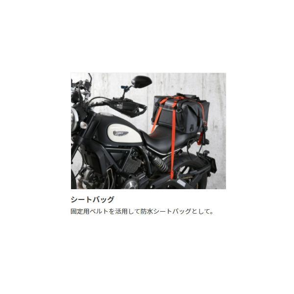 DOPPELGANGER ドッペルギャンガー DBT589-BK バイク用防水ツーリングバッグ 容量35L IPX7防水ファスナー採用 ブラックの画像