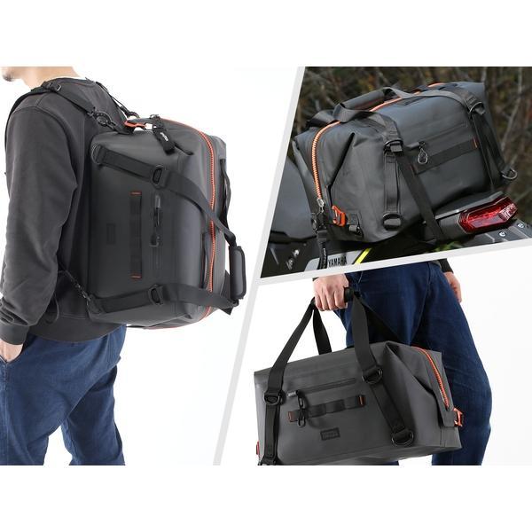 DOPPELGANGER ドッペルギャンガー DBT589-BK バイク用防水ツーリングバッグ 容量35L IPX7防水ファスナー採用 ブラックの画像
