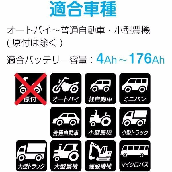 大自工業 Meltec MP-230 セレクト式自動パルスバッテリー充電器 (バイク〜ミニバン・大型トラック) 定格25A_9