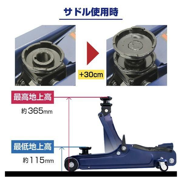 大自工業 Meltec FA-25 2t油圧ジャッキ ローダウンα(ブローケース入リ