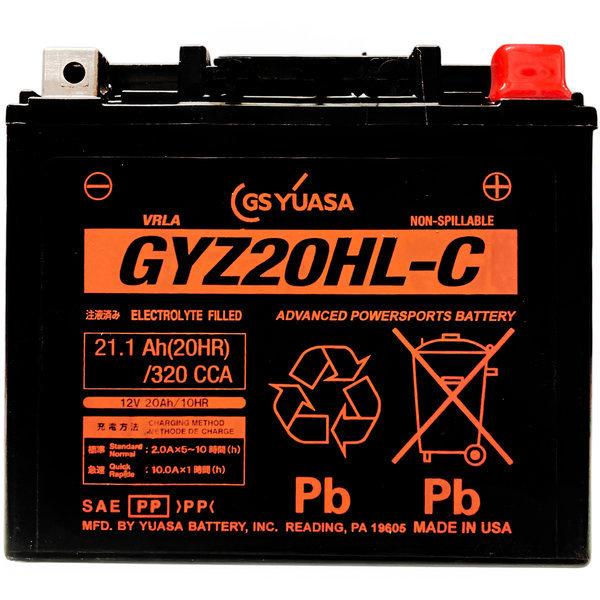 GSユアサ【GL1500】用新品未使用バッテリー GSユアサ GS YUASA GY-GYZ20HL シールド型 バイク用バッテリー : SPHKK