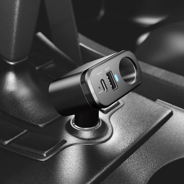 槌屋ヤック YAC ヤック ZE103 車内用品 PD30W＋USB＋ソケット