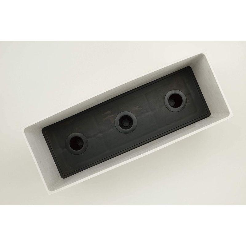 【正規品】 リッチェル 大型プランター 陶器風 ホワイト 80×29.5×45cm ラヴィーレWS レクタングル 80型 底面給水機能付き 709040 【EIM6093867614】(22070円)