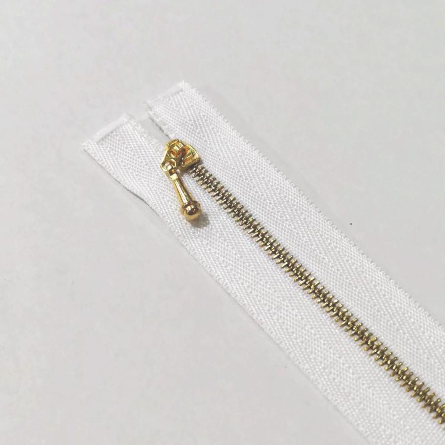 ドール用手芸用品]メタルオープンファスナー/Z130 (約10cm) : Spica