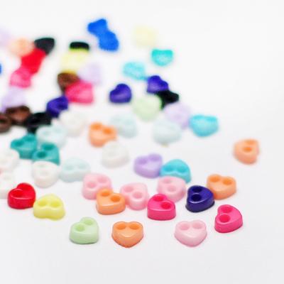 ドール用手芸用品]プラボタン・ ハート型(4mm/10個) : Spica - 通販