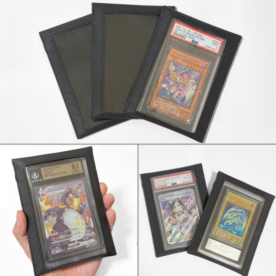 PSA ポケカ トレカ TCG ワンピカ 収納 棚 ケース トレカ トレカ PSA 収納 ケース 鑑定 PUレザー トレカケース ポケカ
