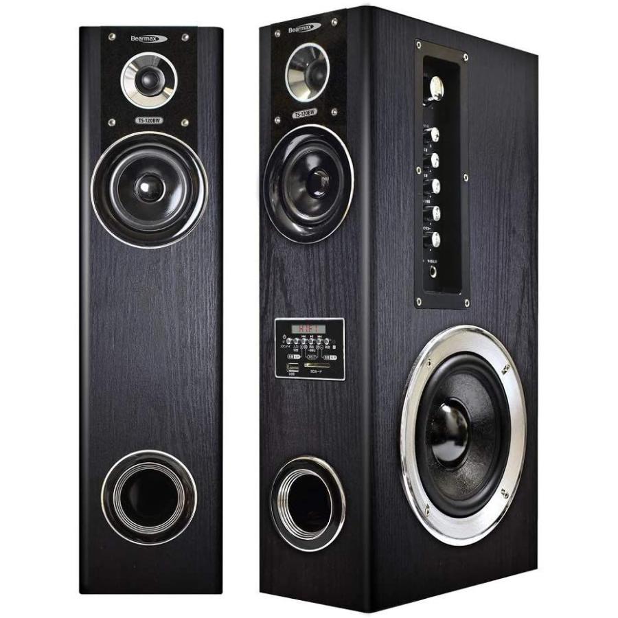 ⭐️完成品⭐️ クマザキエイム アンプ内蔵タワースピーカー VABEL（ヴァベル） TS-120BW 最大120W出力 【2388498842】(14571円)