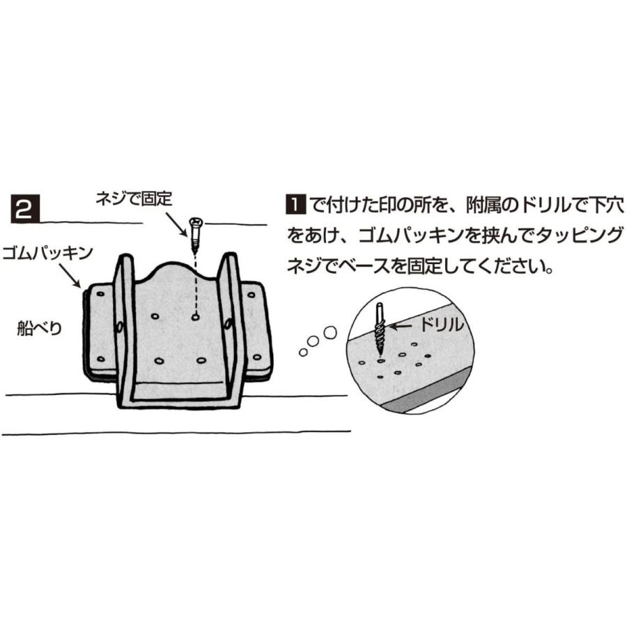 第一精工 ロッドホルダー 竿受け ラーク竿受け 2000 ボート釣り用 01020 ブラック ロッドホルダー 竿受け ラーク竿受け ボート釣り用 ブラック