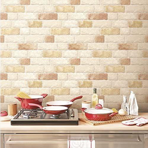 Fixpix 壁紙シール レンガ 50cm 5m Hwp はがせる壁紙 ヘラ付き シールタイプ 5m Hwp ヘラ スパチュラ Www Mantraman Com Mx