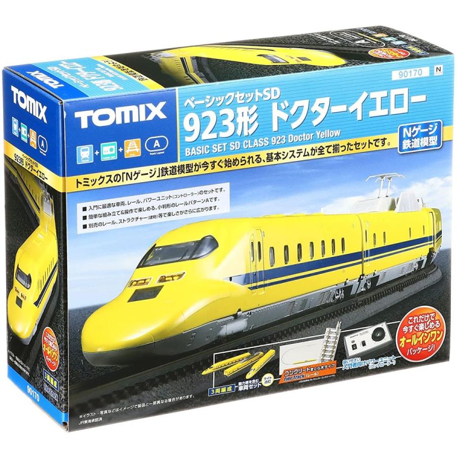 TOMIX Nゲージ ベーシックセットSD 923形 ドクターイエロー 90170 鉄道模型 入門セット Nゲージ ベーシックセットSD 923形 ドクターイエロー 鉄道模型 入門セット