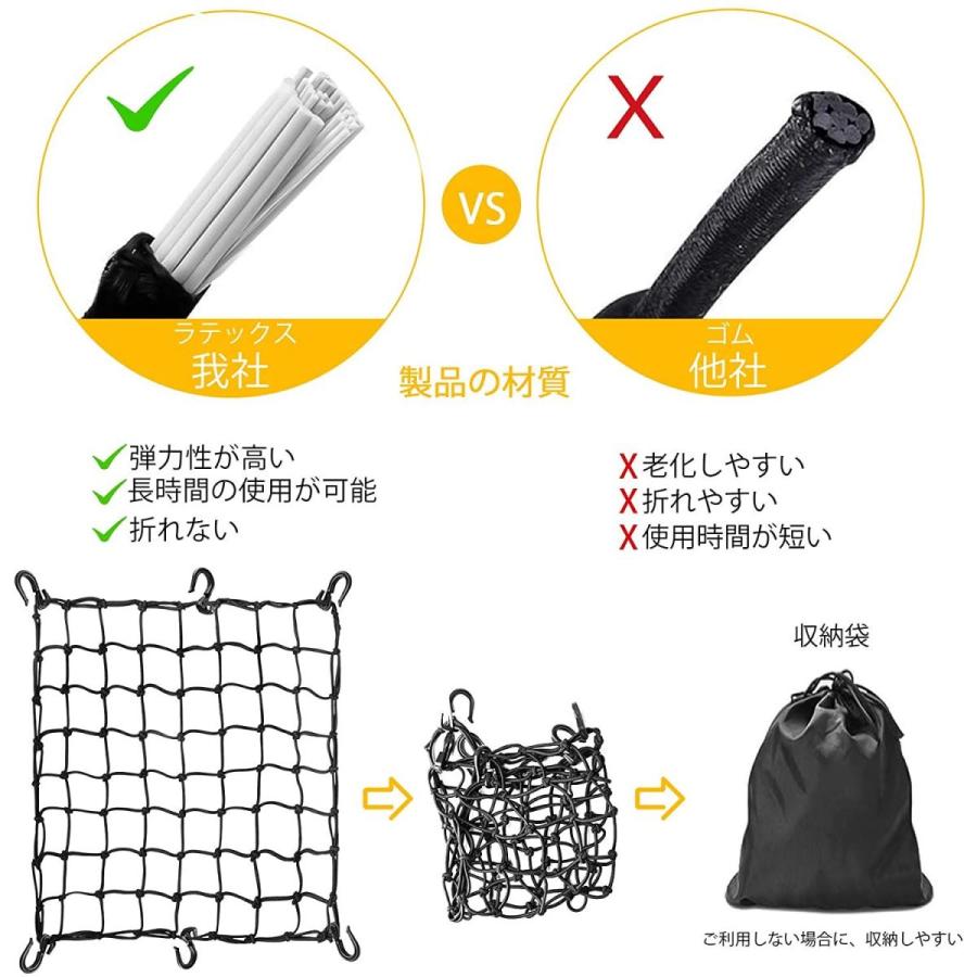 ツーリングネット バイクネット 42cm×42cmバイク用品 荷物 カーゴネット 伸縮性 荷物固定 荷崩れ防止 フック付き 収納袋付き ブラ :20210903121433-00005:スピカ2021 - 通販 - Yahoo!ショッピング ツーリングネット バイクネット 42cm×42cmバイク用品 荷物 カーゴネット 伸縮性 荷物固定 荷崩れ防止 フック付き 収納袋付き ブラ :20210903121433-00005:スピカ2021 - 通販 - Yahoo!ショッピング