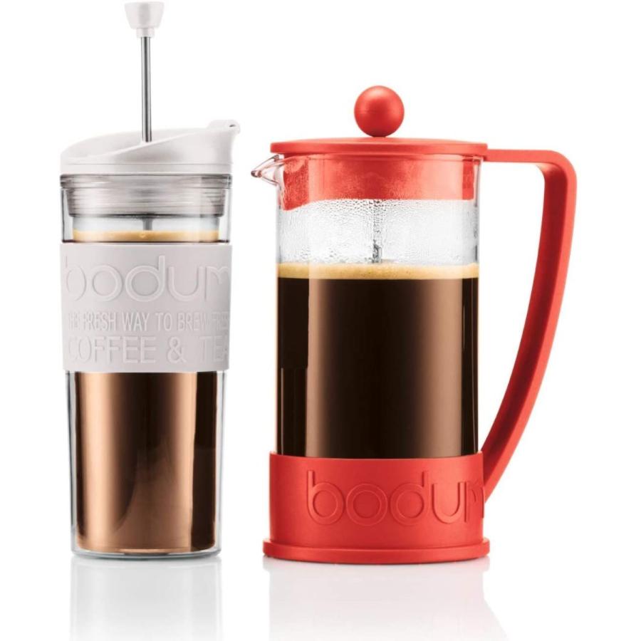 Bodum ボダム Travel Press Set タンブラー用リッド付き トラベルプレスセット フレンチプレス コーヒーメーカー プ スーパーセール