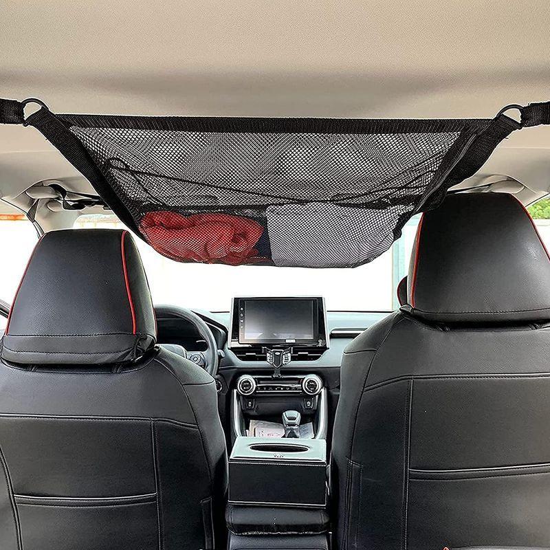 Cmd カーゴネット 車 収納 天井 ネット 65 ラゲッジネット 荷物固定ネット ２層タイプ 入荷中 車ネット 90cm 荷物落下防 車天井ネット