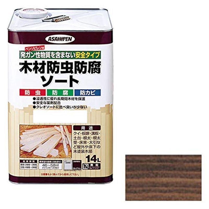 アサヒペン 木材防虫防腐ソート14l ブラウン 庭 ガーデニング デッキ ウッドデッキ ならショッピング ランキングや口コミも豊富なネット通販 更にお得なpaypay残高も スマホアプリも充実で毎日どこからでも気