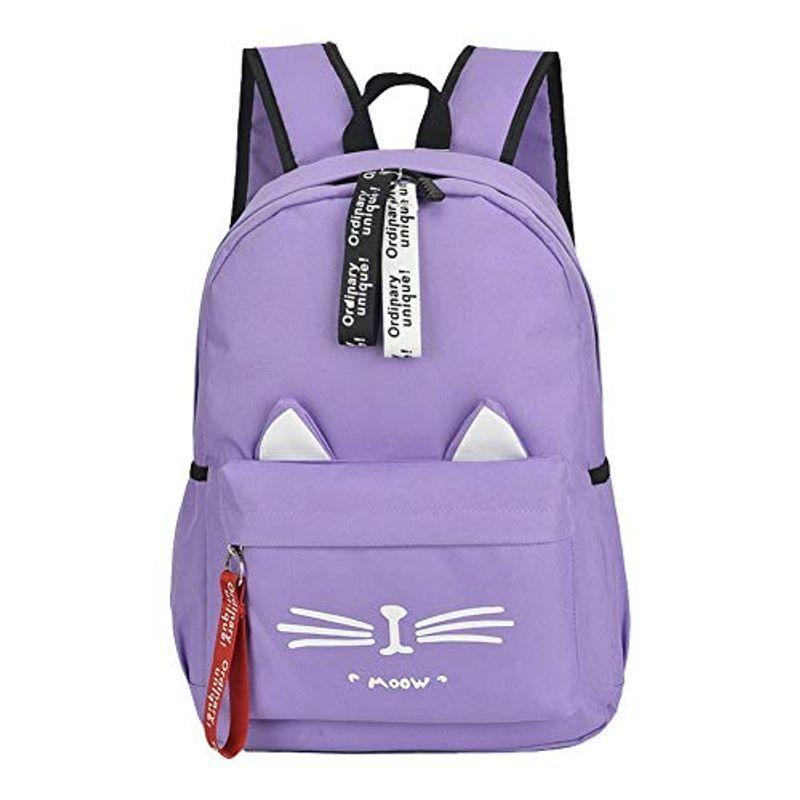 Ducolon リュック 猫 耳 バッグ パック レディース ねこ 柄 ファブリック 軽量 女の子 ネコ イラスト パープル 紫 スピカ21 通販 Yahoo ショッピング