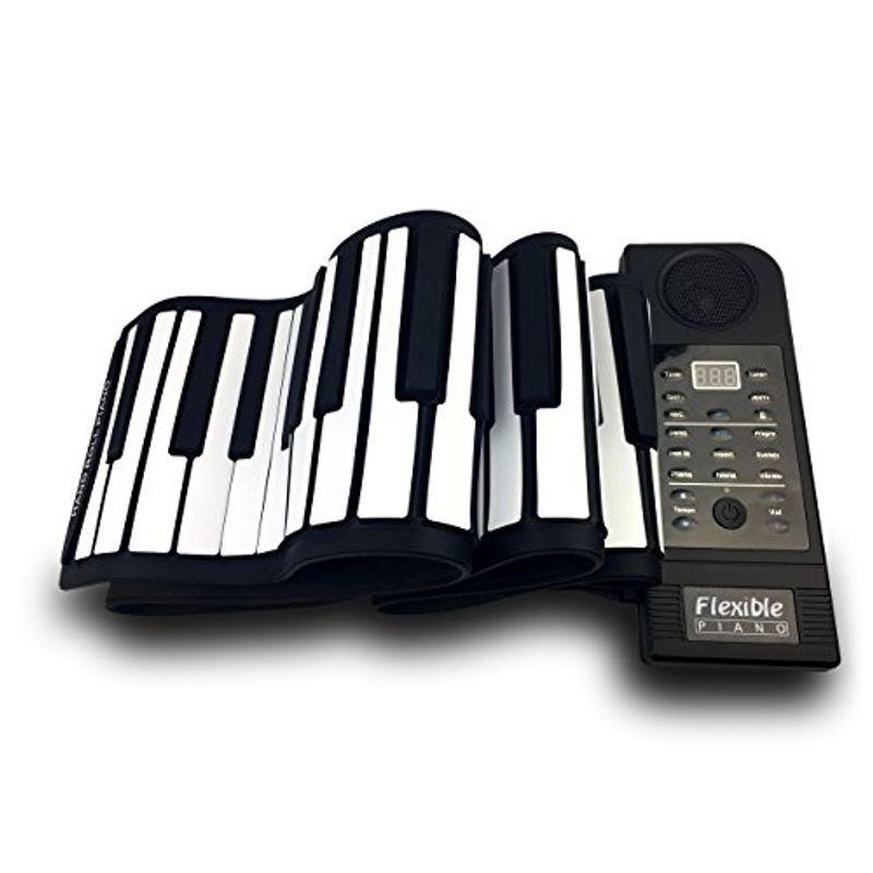 正式的 Sheny ハンドロールピアノ くるくる巻けてコンパクト 持ち運びロールピアノ 練習用 シリコン製 （88鍵） 電子ピアノ