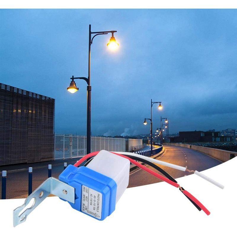 フォトスイッチセンサー 光センサースイッチ 安定した特性 抗干渉 雷抵抗回路 インストール簡単 調整可能 センサー 68 以上節約 自動点灯 街路灯 自動制御