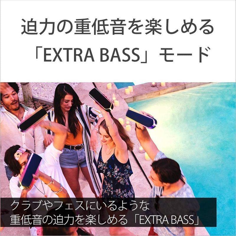 ソニー ワイヤレスポータブルスピーカー SRS-XB32 : 防水 / 防塵 / 防錆 / Bluetooth / 重低音モデル / マイク