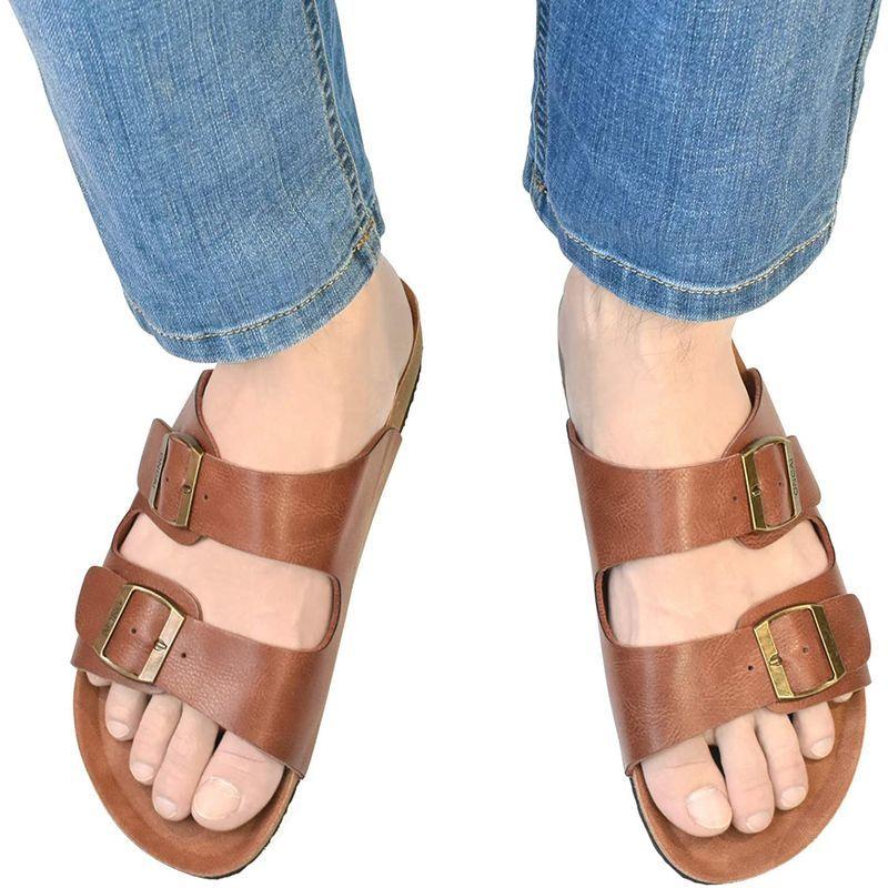 セール特価 Oncai ファッションサンダル メンズ コルクサンダル ビルコフロー アリゾナ Aw4027 ブラウン 1 26 0 Cm Discoversvg Com