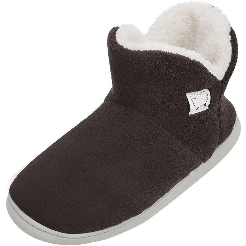 Folove ルームシューズ ふんわり フットウォーマー ボアスリッ ボアスリッパ メンズ ルームブーツ レディース 冬 室内スリッパ 足首 評価 メンズ