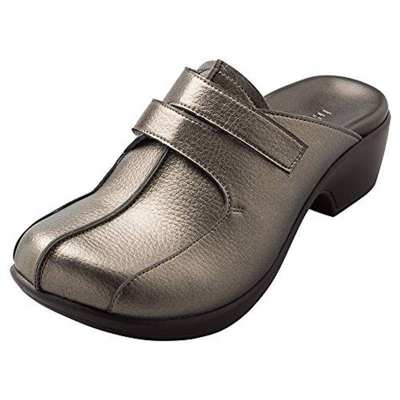 在庫限り アカイシ アーチフィッター公式 108ヒールクロッグ L 24 0cm 24 5cm ガンメタ