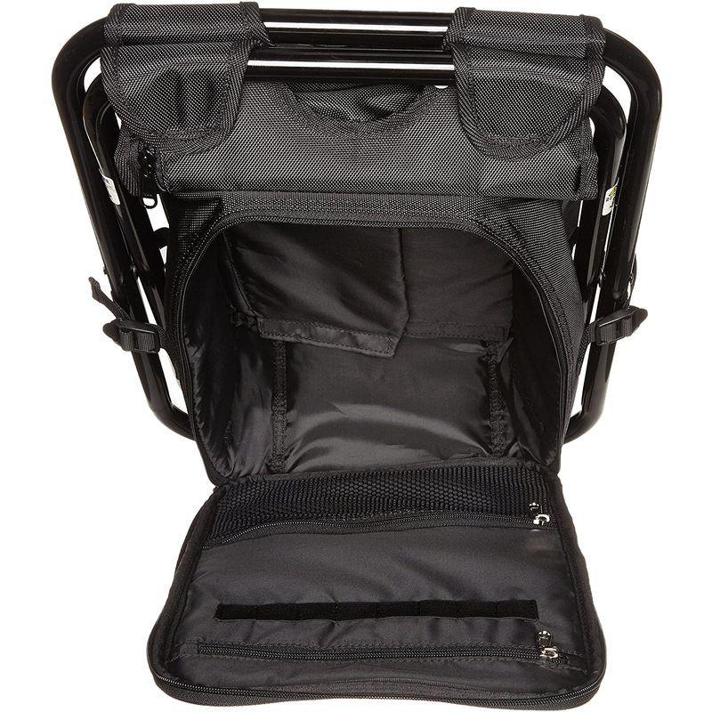 イスパック アウトドア 椅子付き リュック 2WAY ペットボトルポケット付き IS-4WD11 ブラック ナイロン アウトドア 椅子付き リュック 2WAY ペットボトルポケット付き IS 4WD11 ブラック