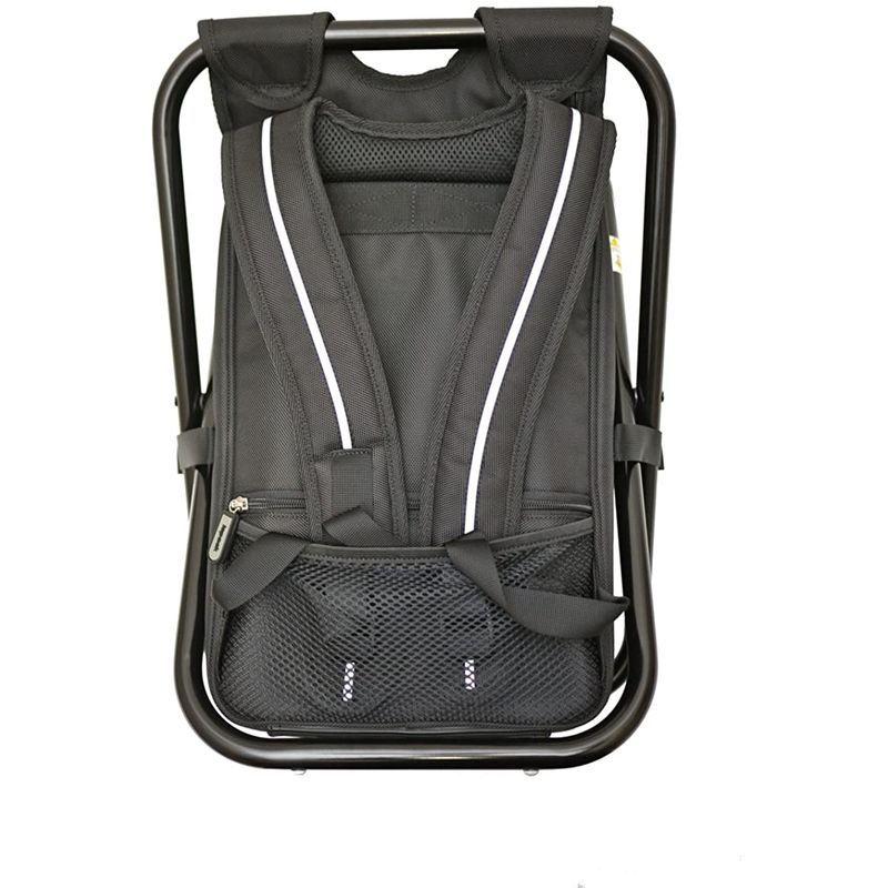 イスパック アウトドア 椅子付き リュック 2WAY ペットボトルポケット付き IS-4WD11 ブラック ナイロン アウトドア 椅子付き リュック 2WAY ペットボトルポケット付き IS 4WD11 ブラック