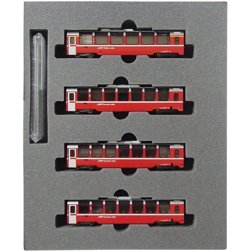 KATO Nゲージ レーティッシュ鉄道 ベルニナ急行 増結 4両セット 10-1319 鉄道模型 客車 Nゲージ レーティッシュ鉄道 ベルニナ急行 増結 4両セット 鉄道模型 客車