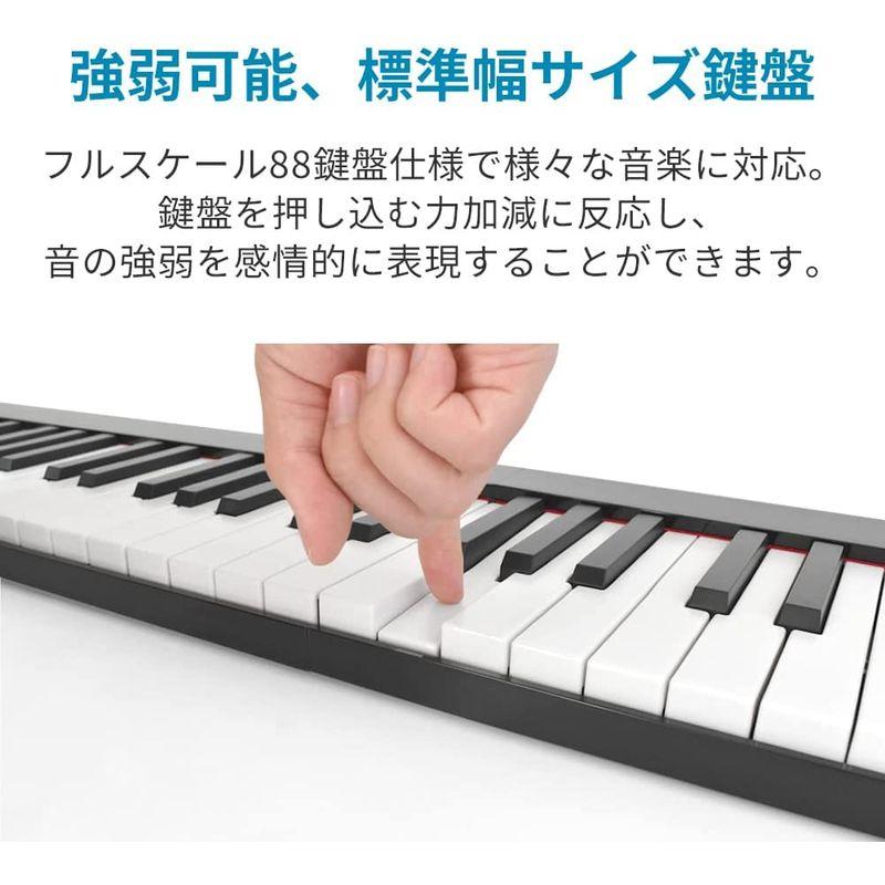TORTE トルテ 電子ピアノ 折りたたみ式 88鍵盤 フルスケール 日本語