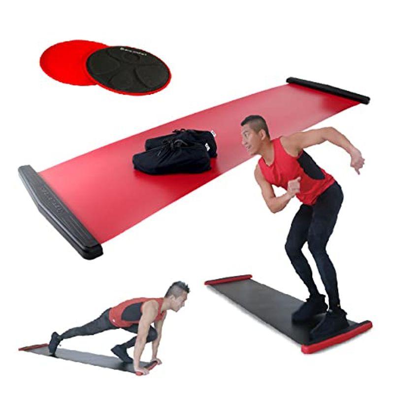 バランスワン スライドボード スライダーボード スライディングボード 最新 EX 180cm スライドディスク付き 下半身強化 体幹トレーニ